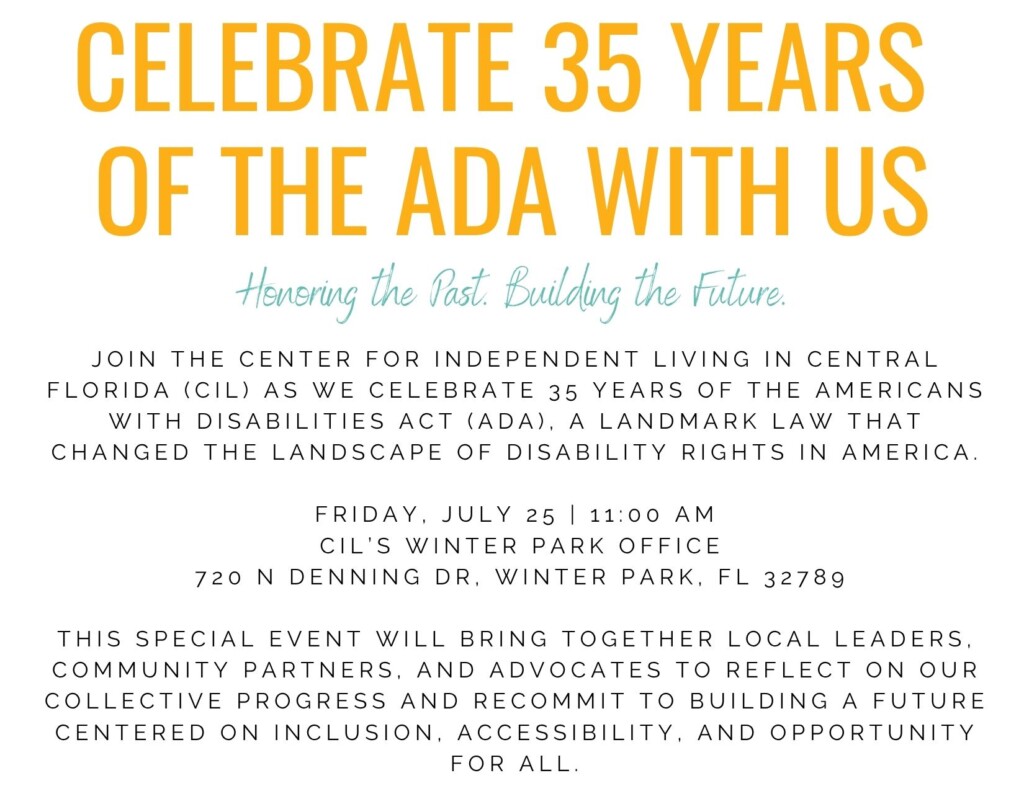 Celebrate 35 years of the ADA event.
