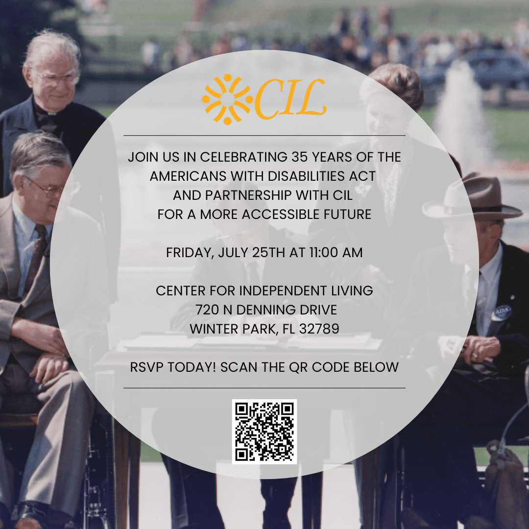 Accessible future event details with QR code