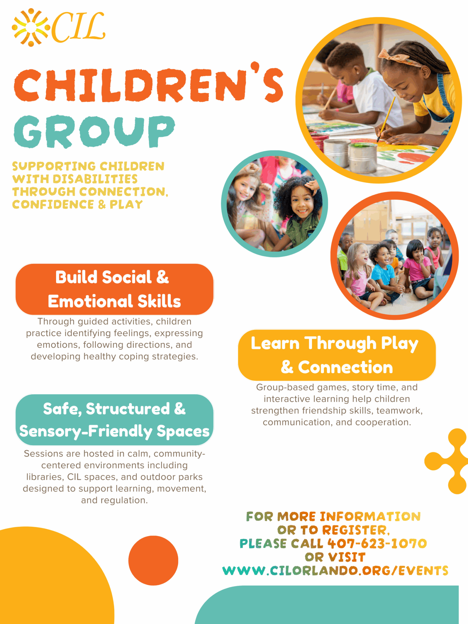 Kids playing and learning together